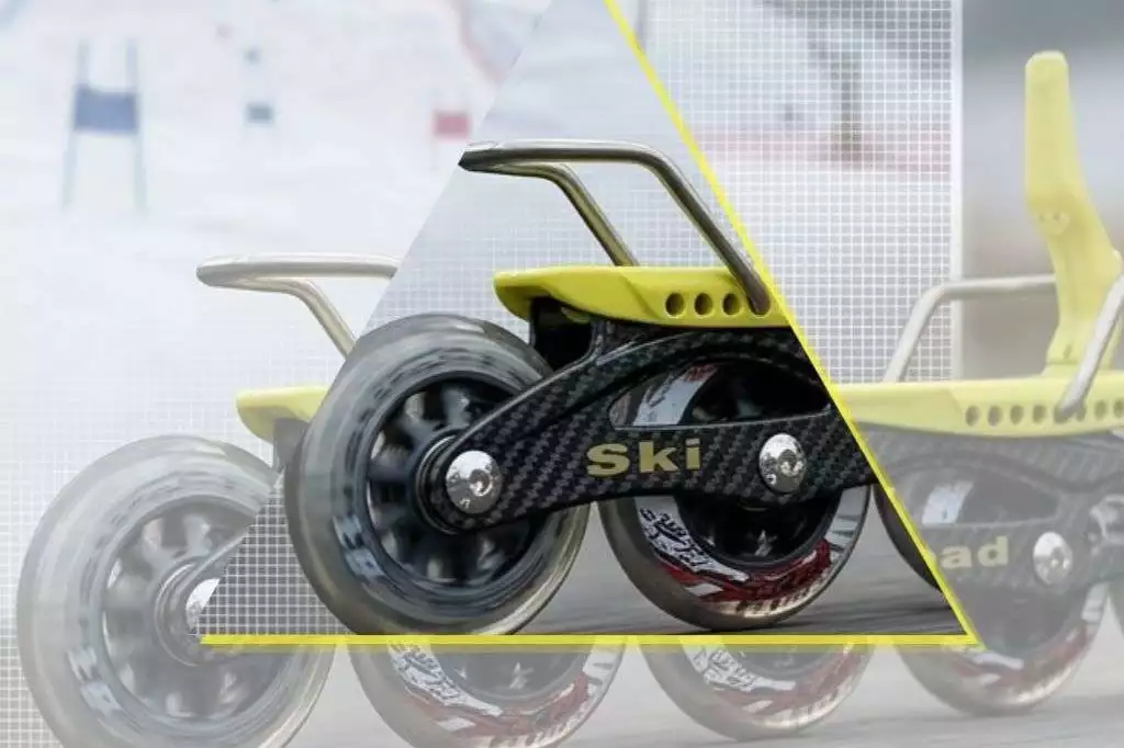 Detailbild zur realistischen Simulation mit SkiRoad Skates zu jeder Jahreszeit